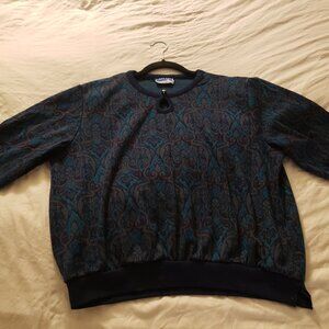 Gently Used Cape Cod Sportswear Green Paisley Sweater